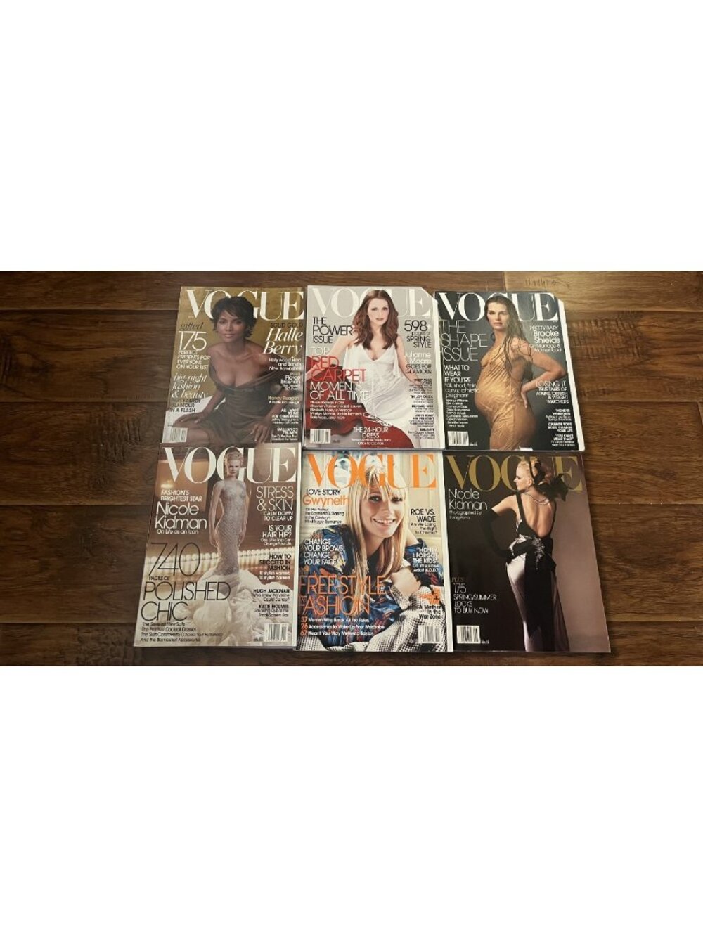 Vintage Lot of 6 2002-2004 VOGUE Magazine Collector Set Fashion